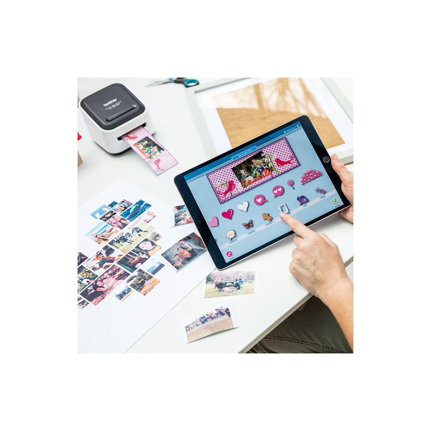 Brother VC-500W label printer ZINK (Zero-Ink) Colour 313 x 313 DPI 8 mm/sec Wired & Wireless Wi-Fi - image 5