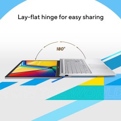 ASUS X1504VA-NJ513W Intel® Core™ i7 i7-1355U Laptop 39.6 cm (15.6") Full HD 16 GB DDR4-SDRAM 1 TB SSD Wi-Fi 6 (802.11ax) Windows 11 Home Silver