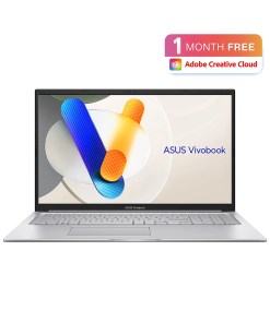 ASUS Vivobook 17 X1704VA-AU811W Intel Core 5 120U Laptop 43.9 cm (17.3") Full HD 8 GB DDR4-SDRAM 512 GB SSD Wi-Fi 6 (802.11ax) Windows 11 Home Silver