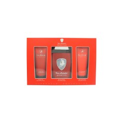 Lamborghini Sportivo Gift Set 125ml EDT Spray + 100ml Shower Gel + 100ml Aftershave Balm