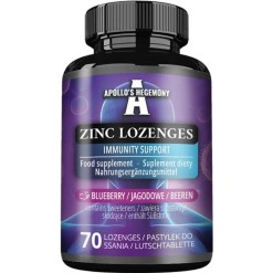Apollo's Hegemony Zinc Lozenges, Blueberry - 70 lozenges