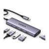 Ugreen 15596 laptop dock/port replicator Wired USB 3.2 Gen 1 (3.1 Gen 1) Type-A + Type-C Aluminium