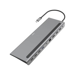 Hama 00200100 laptop dock/port replicator USB 3.2 Gen 1 (3.1 Gen 1) Type-C Anthracite