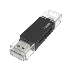 Hama 00200130 card reader USB/Micro-USB Black
