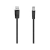 Hama 00200602 USB cable USB 2.0 1.5 m USB A USB B Black