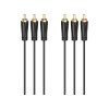 Hama 00205150 audio cable 1.5 m 3 x RCA Black