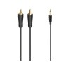 Hama 00205260 audio cable 1.5 m 3.5mm 2 x RCA Black