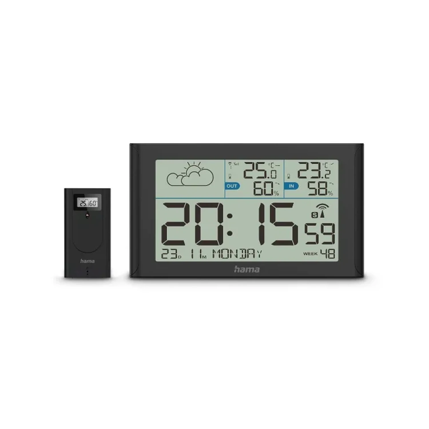 Hama 00222216 digital weather station Black Battery