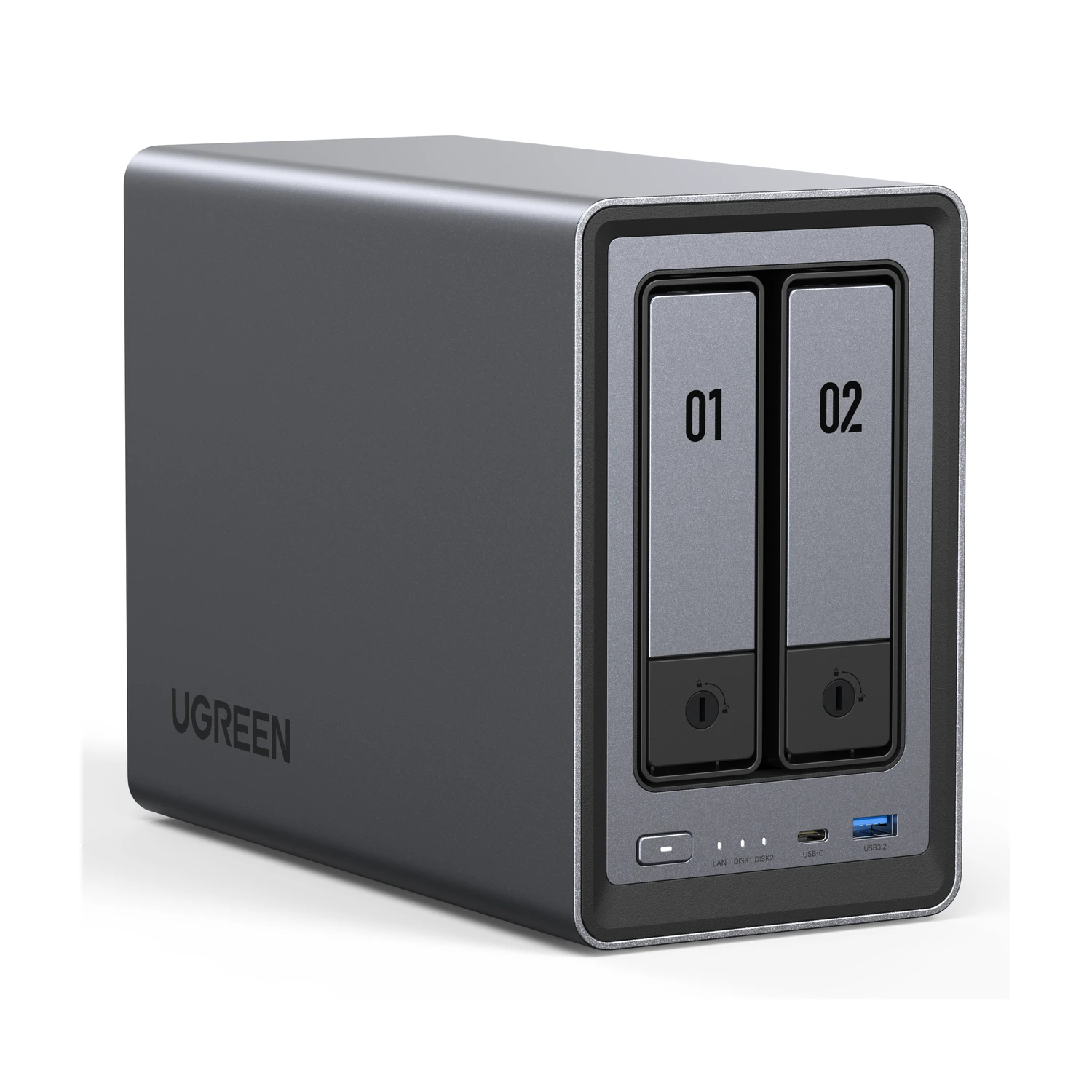 Ugreen NETWORK ATTACHED DXP2800 DISKLESS UK NAS Desktop Intel® N N100 8 GB DDR5 0 TB UGOS PRO