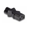 Lindy IEC C6 Cloverleaf Socket To IEC C13 3 Pin Plug Adapter