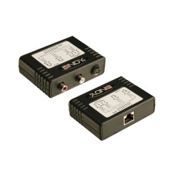 Lindy Audio/Video Extender - S-VHS & Stereo S-Video + Audio RJ45 Black