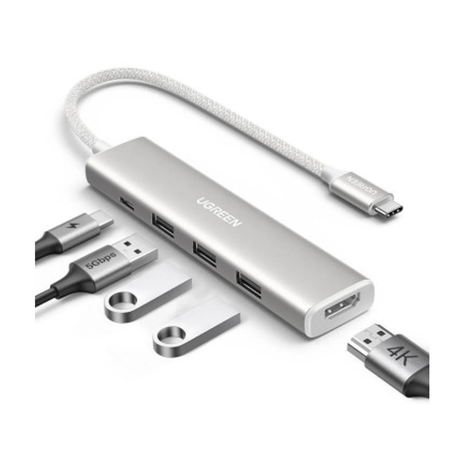 Ugreen 35580 interface hub USB Type-C 5000 Mbit/s White