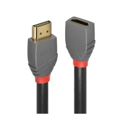 Lindy 0.5m High Speed HDMI Extension Cable, Anthra Line