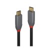 Lindy 1m USB 3.2 Type C to C Cable, 20Gbps, 5A, PD, Anthra Line