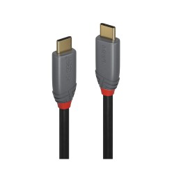 Lindy 1.5m USB 3.2 Type C to C Cable, 20Gbps, 5A, PD, Anthra Line