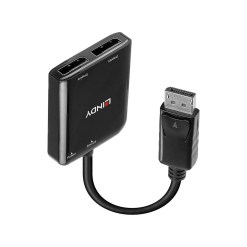 Lindy 38430 interface hub DisplayPort 21600 Mbit/s Black