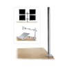 Lindy 700mm Desk Clamp Pole, Silver