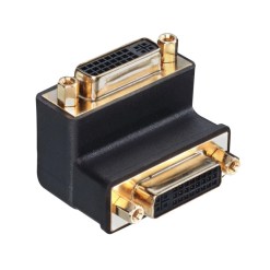 Lindy DVI-I Female to DVI-I Female 90° Adapter Down