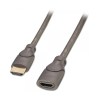 Lindy 0.5m HDMI M/F HDMI cable HDMI Type A (Standard) Black