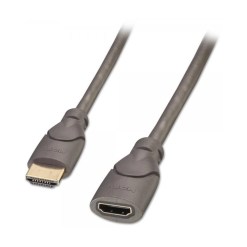 Lindy 0.5m HDMI M/F HDMI cable HDMI Type A (Standard) Black