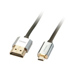 Lindy 2m CROMO Slim High Speed HDMI to Micro HDMI Cable with Ethernet