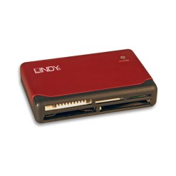Lindy 42741 card reader USB 2.0 Red