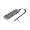 Lindy 4 Port USB 3.2 Type C Hub with On/Off Switches