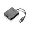 Lenovo Universal USB 3.0 to VGA/HDMI USB graphics adapter Black