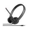 Lenovo Stereo Analog Headset Wired Head-band Office/Call center Black