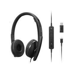 Lenovo 4XD1M39029 headphones/headset Wired Head-band USB Type-C Black