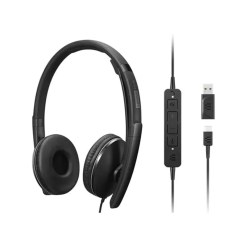 Lenovo 4XD1M45627 headphones/headset Wired Head-band USB Type-C Black