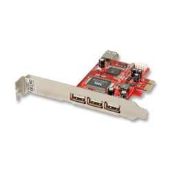 Lindy 3 + 1 Port USB 2.0 Card interface cards/adapter