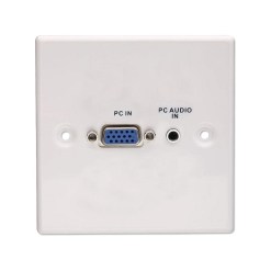 Lindy VGA/Audio Faceplate, Metal