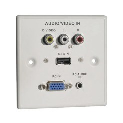 Lindy AV Faceplate, Plastic