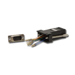 Lindy RJ-45 Female to 9 Way D Female Modular Adapter