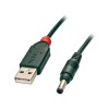 Lindy 1.5m USB to 1.7mm Inner / 4.8mm Outer DC Cable