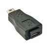 Lindy USB Adapter, USB Micro-B Female to Mini-B Male