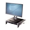 Fellowes Computer Monitor Stand with 5 Height Adjustments - Office Suites Monitor Riser with Storage Tray - Ergonomic Adjustable Monitor Stand for Computers - Max Weight 36KG/Max Size 28" - Graphite