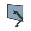 Fellowes Platinum Series Monitor Arm - Monitor Mount for 8KG 40 Inch Screens - Adjustable Monitor Desk Mount - Tilt 45° Pan 180° Swivel 360° Rotation 360°, VESA 75 x 75/100 x 100 - Black