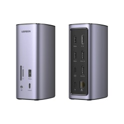 Ugreen USB-C Docking Station 12-in-1 Wired Silver