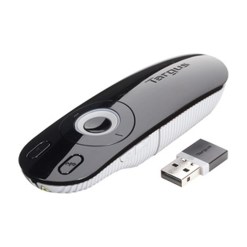 Targus Laser Presentation Remote wireless presenter Black, Grey