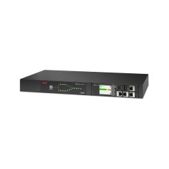 APC Netshelter Rack Automatic Transfer Switch, 1U, 15A, 100/120V, 5-15 IN, 10 5-15R OUT, 50/60Hz