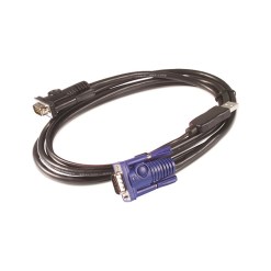 APC KVM USB Cable - 25 ft (7.6 m) KVM cable Black