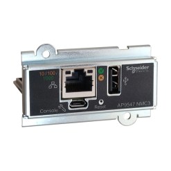 APC Network Management Card, Network Management Cards, for Easy UPS 3 Series, 3-Phase, remotely monitor and manage the UPS