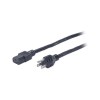 APC PWR C13 / 5-15P, 2.4 m Black 2.44 m C13 coupler NEMA 5-15P