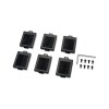 APC NetShelter Cable Management, Mounting Rail Brush Strips, Set of 6, for NetShelter SX 750 mm Wide, Black, 76 x 114 x 13 mm