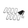 APC NetShelter Cable Management, Vertical Cable Manager, Rings, for NetShelter 750 and 800mm W Enclosures, Set of 8, 76 x 19 x 203 mm