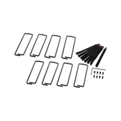 APC NetShelter Cable Management, Vertical Cable Manager, Rings, for NetShelter 750 and 800mm W Enclosures, Set of 8, 76 x 19 x 203 mm