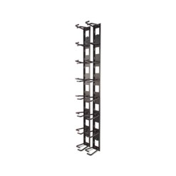APC NetShelter Cable Management, Vertical Cable Manager, Cable Rings, Set of 8, Black, 55 mm x 766 mm x 85 mm