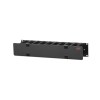 APC NetShelter Cable Management, Horizontal Cable Manager, 2U, Single Side with Cover, Black, 483 x 88 x 110 mm